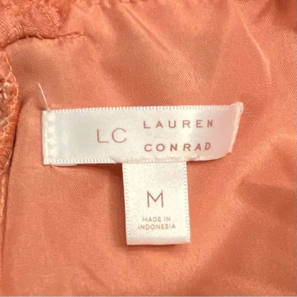 Dress LC Lauren Conrad Orange Medium Midi - Picture 6 of 7
